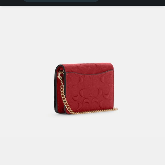 New Coach Mini Wallet on a Chain - Picture 5 of 6